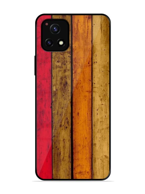 Colorful Woodgrain Glossy Soft Edge Case for Vivo Y52S Chachhi