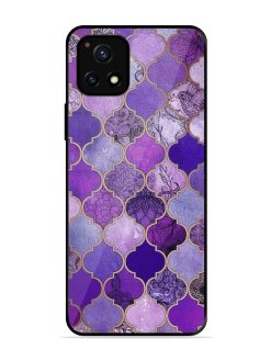 Purple Mosaic Magic Glossy Soft Edge Case for Vivo Y52S