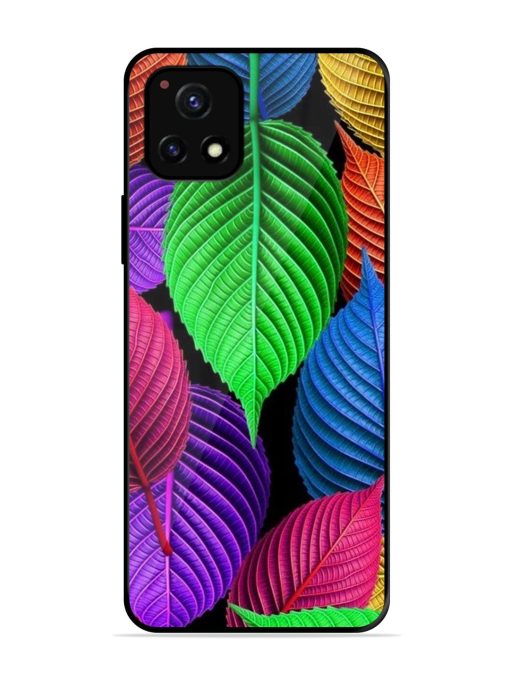 Rainbow Leaf Symphony Glossy Soft Edge Case for Vivo Y52S Chachhi