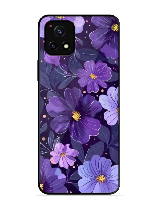 Purple Paradise Glossy Soft Edge Case for Vivo Y52S Chachhi