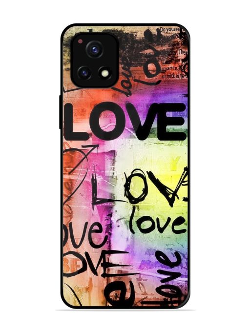 Love Graffiti Glossy Soft Edge Case for Vivo Y52S Chachhi