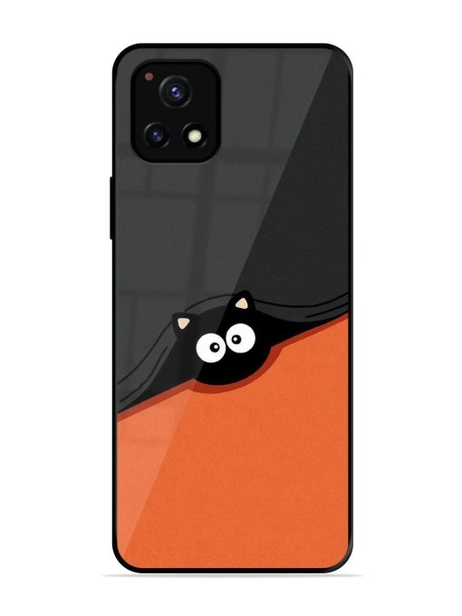 Peek-A-Boo Kitty Glossy Soft Edge Case for Vivo Y52S Chachhi