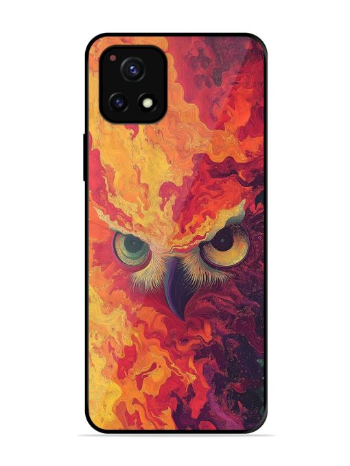 Fiery Owl Glossy Soft Edge Case for Vivo Y52S Chachhi