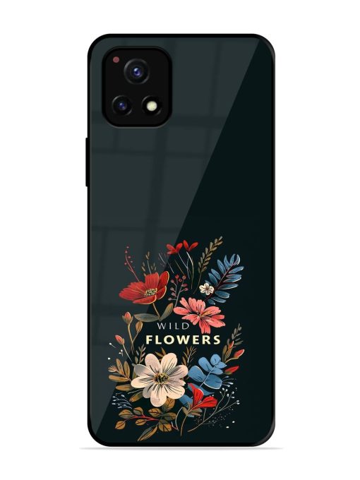 Dark Floral Glossy Soft Edge Case for Vivo Y52S Chachhi