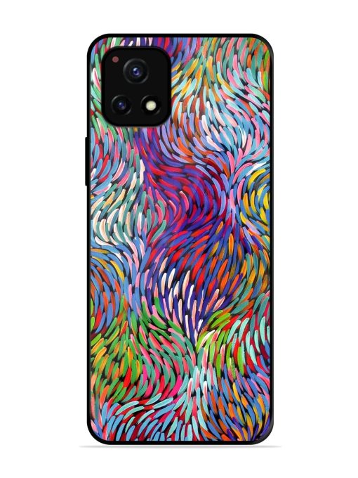 Vibrant Waves Glossy Soft Edge Case for Vivo Y52S