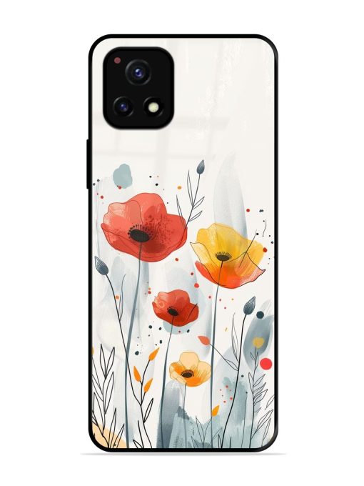 Poppy Fields Glossy Soft Edge Case for Vivo Y52S Chachhi