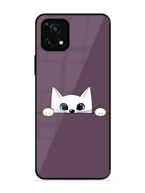 Peek-A-Boo Kitty Glossy Soft Edge Case for Vivo Y52S Chachhi