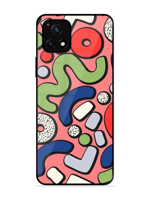 Groovy Geometric Shapes Glossy Soft Edge Case for Vivo Y52S Chachhi