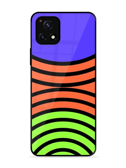 Psychedelic Stripe Symphony Glossy Soft Edge Case for Vivo Y52S Chachhi