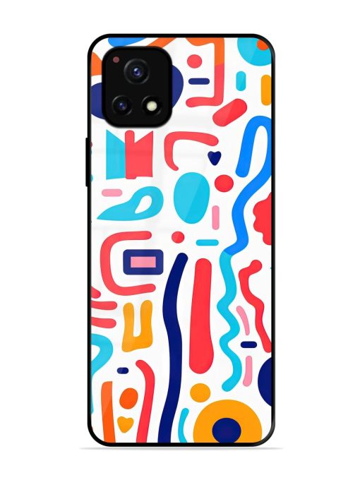 Whimsical Doodle Chaos Glossy Soft Edge Case for Vivo Y52S