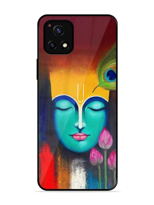 Divine Tranquility: The Face Of Krishna Glossy Soft Edge Case for Vivo Y52S Chachhi