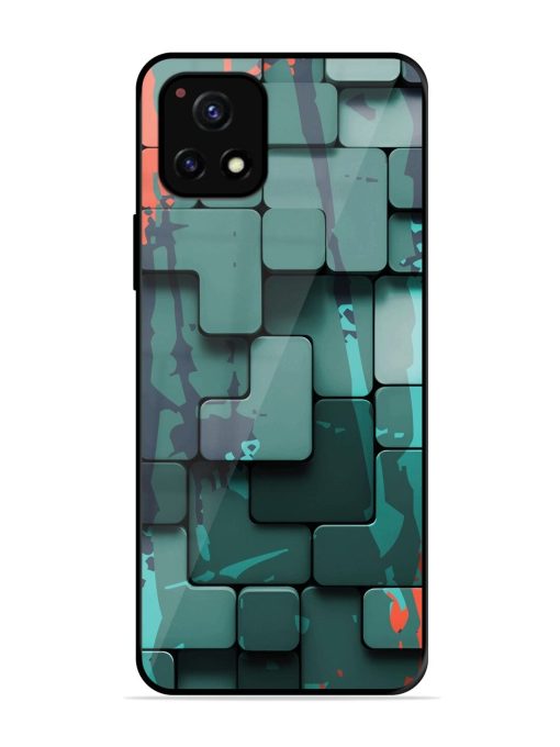 Abstract Geometric Mosaic Glossy Soft Edge Case for Vivo Y52S Chachhi