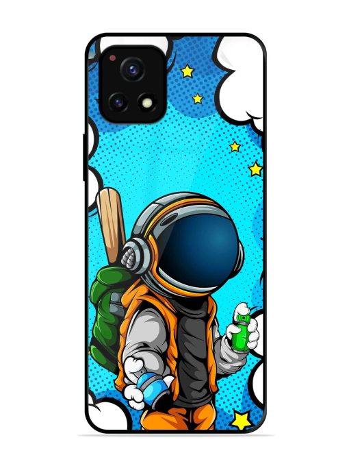 Space Graffiti Artist Glossy Soft Edge Case for Vivo Y52S Chachhi