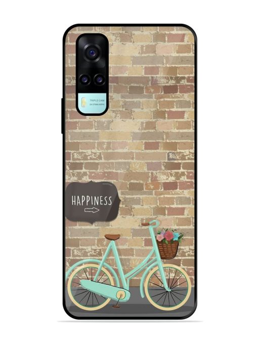 Pedaling Towards Happiness Glossy Soft Edge Case for Vivo Y53S Chachhi