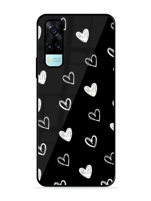 Scattered Hearts Glossy Soft Edge Case for Vivo Y53S Chachhi