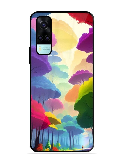 Rainbow Road Glossy Soft Edge Case for Vivo Y53S Chachhi