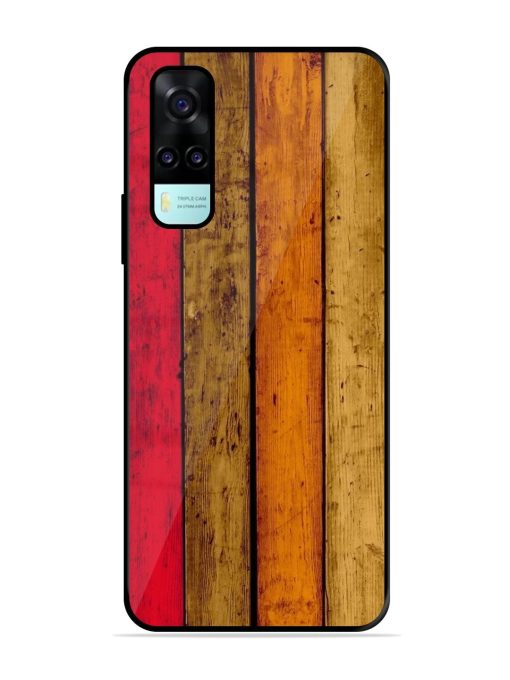 Colorful Woodgrain Glossy Soft Edge Case for Vivo Y53S Chachhi