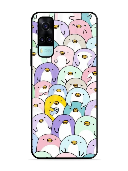 Penguin Party Glossy Soft Edge Case for Vivo Y53S Chachhi