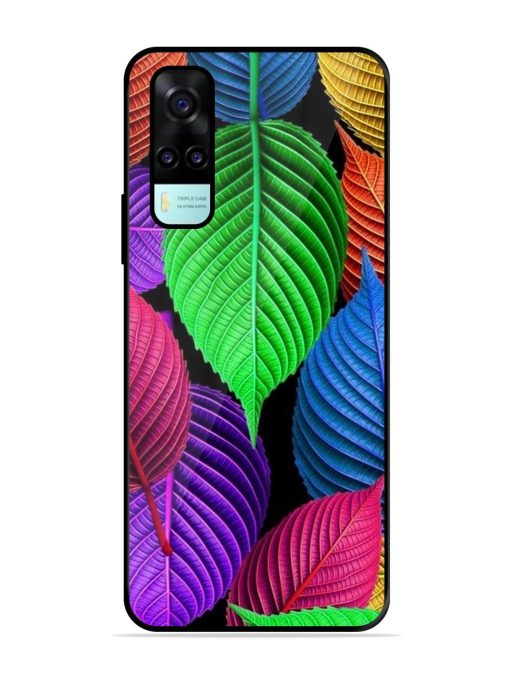 Rainbow Leaf Symphony Glossy Soft Edge Case for Vivo Y53S Chachhi