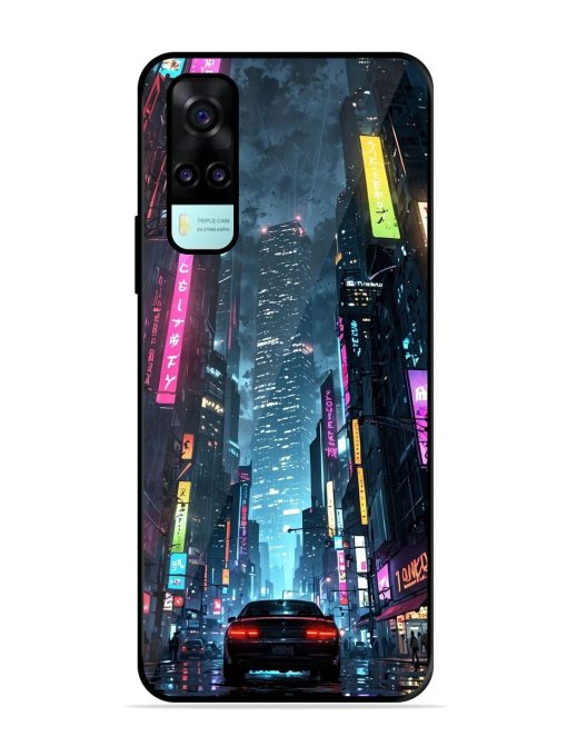 Neon Nightscape Glossy Soft Edge Case for Vivo Y53S Chachhi