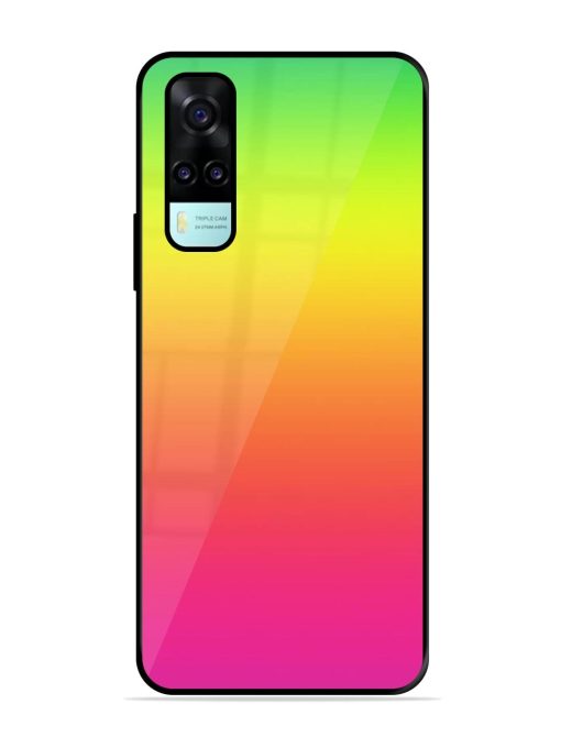 Rainbow Gradient Glossy Soft Edge Case for Vivo Y53S Chachhi