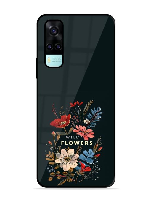 Dark Floral Glossy Soft Edge Case for Vivo Y53S Chachhi