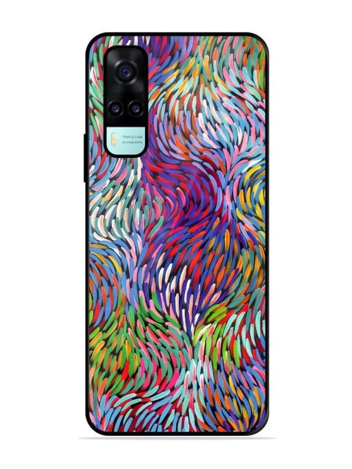 Vibrant Waves Glossy Soft Edge Case for Vivo Y53S Chachhi