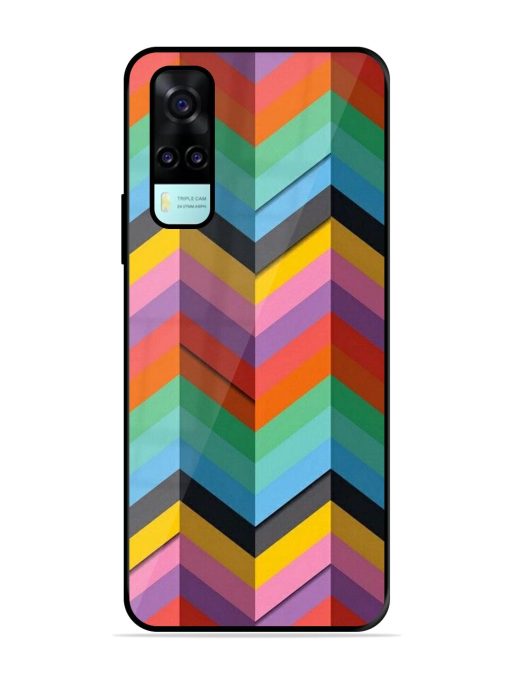 Colorful Zigzag Glossy Soft Edge Case for Vivo Y53S Chachhi