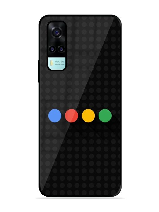 Google Dots Glossy Soft Edge Case for Vivo Y53S Chachhi