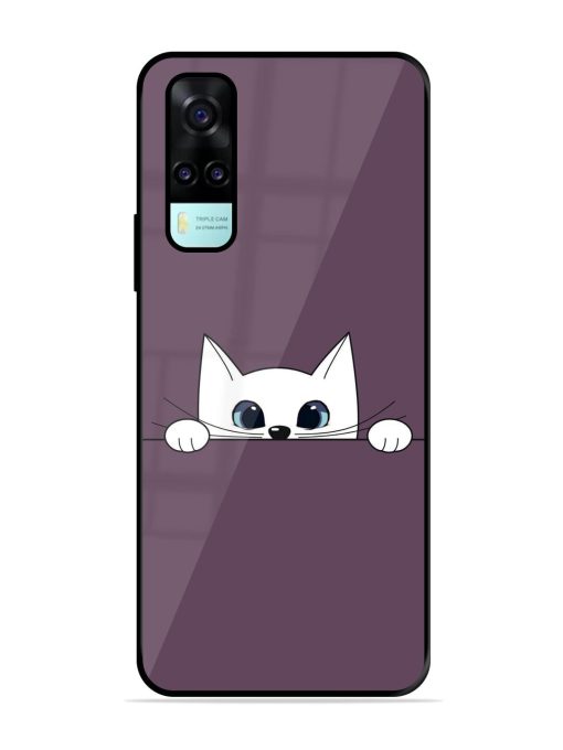 Peek-A-Boo Kitty Glossy Soft Edge Case for Vivo Y53S Chachhi