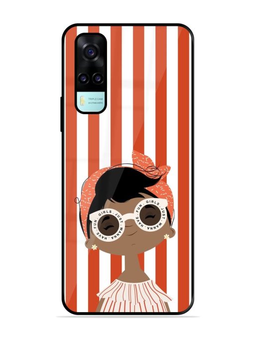 Girls Just Wanna Have Fun Glossy Soft Edge Case for Vivo Y53S Chachhi