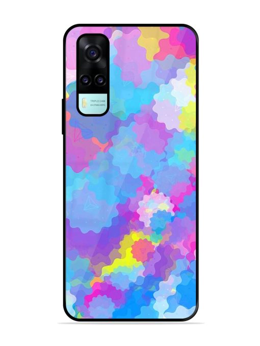 Psychedelic Cloud Burst Glossy Soft Edge Case for Vivo Y53S Chachhi