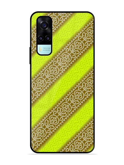 Golden Bandana Bliss Glossy Soft Edge Case for Vivo Y53S Chachhi