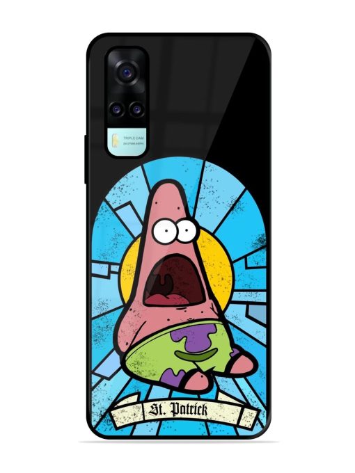 St. Patrick'S Day Stained Glass Patrick Star Glossy Soft Edge Case for Vivo Y53S Chachhi