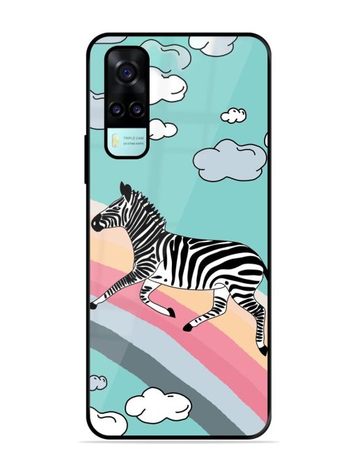 Zebra On A Rainbow Glossy Soft Edge Case for Vivo Y53S Chachhi