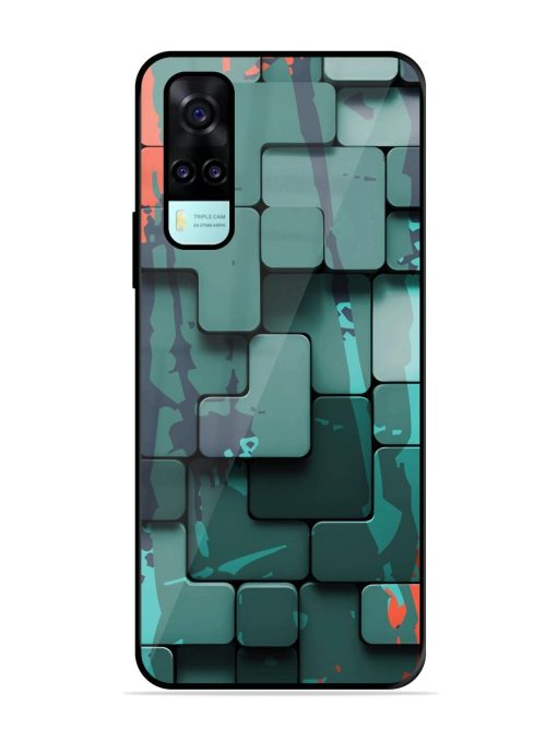 Abstract Geometric Mosaic Glossy Soft Edge Case for Vivo Y53S Chachhi