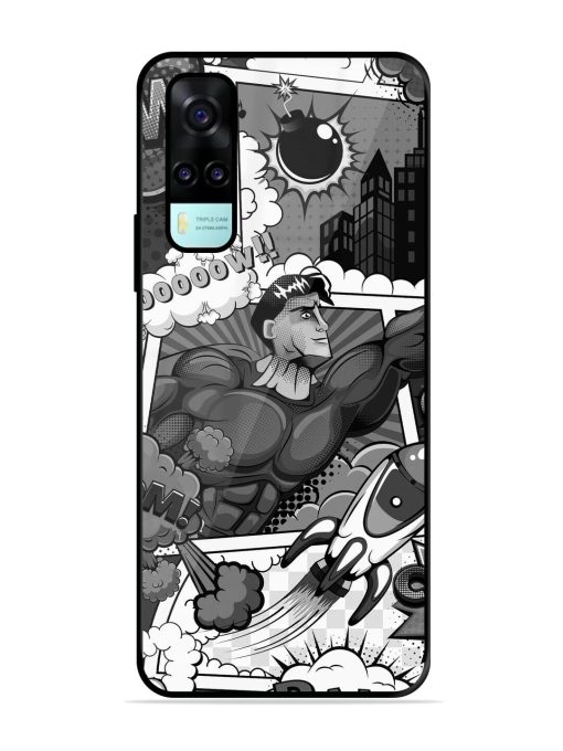 Comic Book Chaos Glossy Soft Edge Case for Vivo Y53S Chachhi