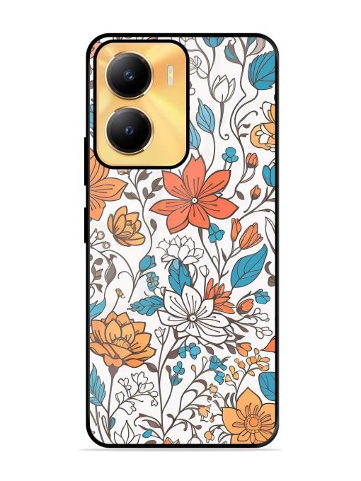 Floral Symphony Glossy Soft Edge Case for Vivo Y56 (5G) Chachhi