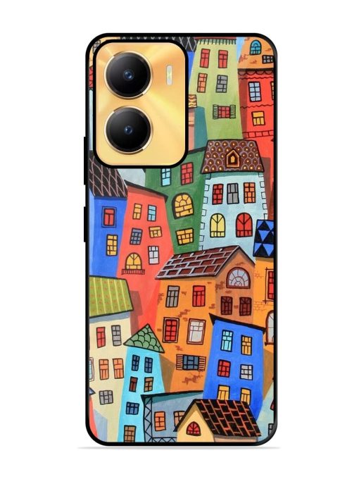 Rainbow House Glossy Soft Edge Case for Vivo Y56 (5G) Chachhi