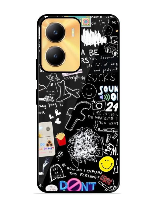 Doodle Diary Glossy Soft Edge Case for Vivo Y56 (5G) Chachhi