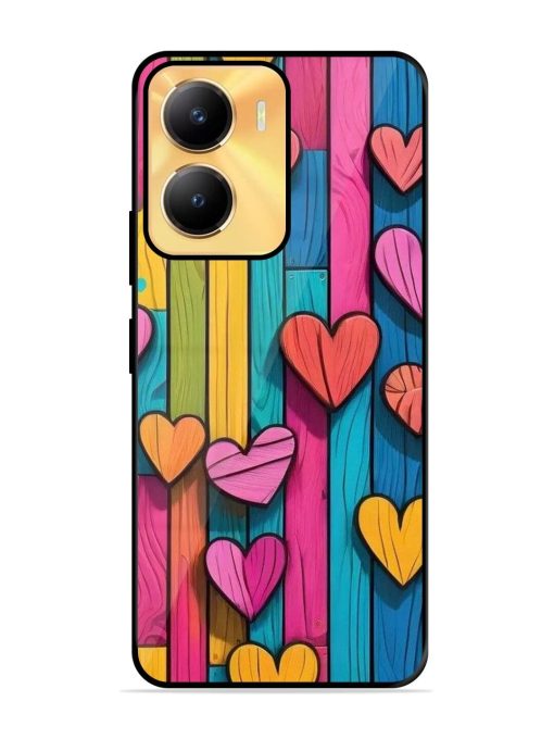 Rainbow Of Hearts Glossy Soft Edge Case for Vivo Y56 (5G)