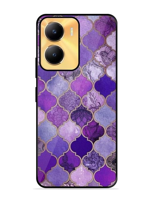 Purple Mosaic Magic Glossy Soft Edge Case for Vivo Y56 (5G) Chachhi