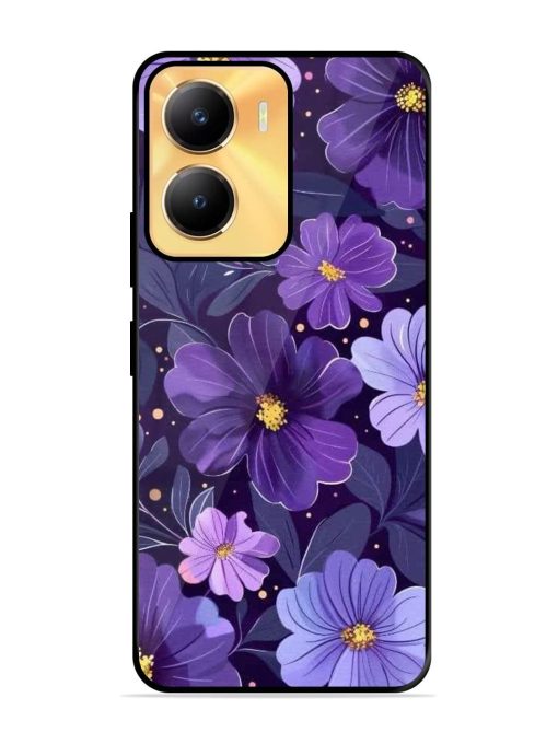 Purple Paradise Glossy Soft Edge Case for Vivo Y56 (5G) Chachhi