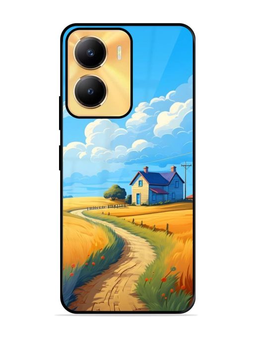 Countryside Cottage Glossy Soft Edge Case for Vivo Y56 (5G) Chachhi