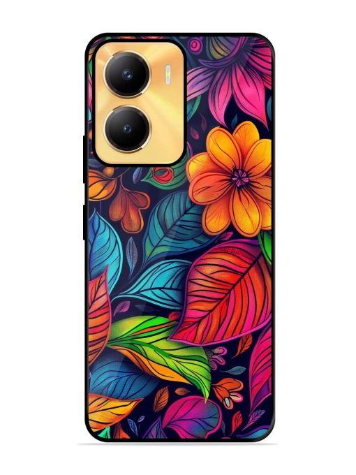 Rainbow Of Blooms Glossy Soft Edge Case for Vivo Y56 (5G) Chachhi