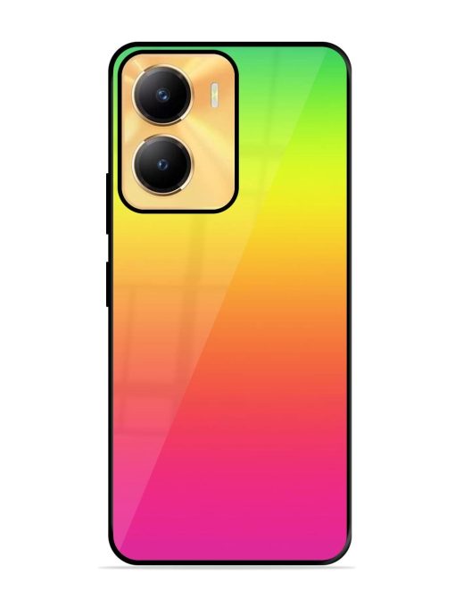 Rainbow Gradient Glossy Soft Edge Case for Vivo Y56 (5G) Chachhi