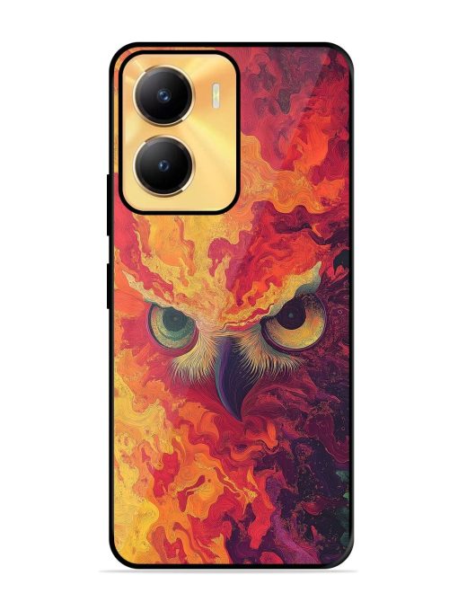 Fiery Owl Glossy Soft Edge Case for Vivo Y56 (5G) Chachhi