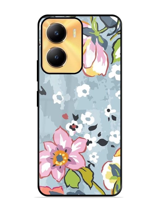 Floral Fantasy Glossy Soft Edge Case for Vivo Y56 (5G) Chachhi