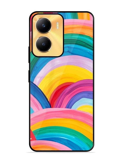 Rainbow Cascade Glossy Soft Edge Case for Vivo Y56 (5G) Chachhi