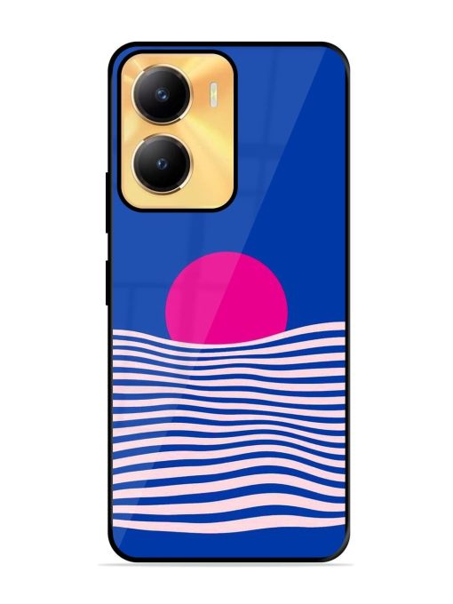 Pink Sunset Over Blue Waves Glossy Soft Edge Case for Vivo Y56 (5G) Chachhi